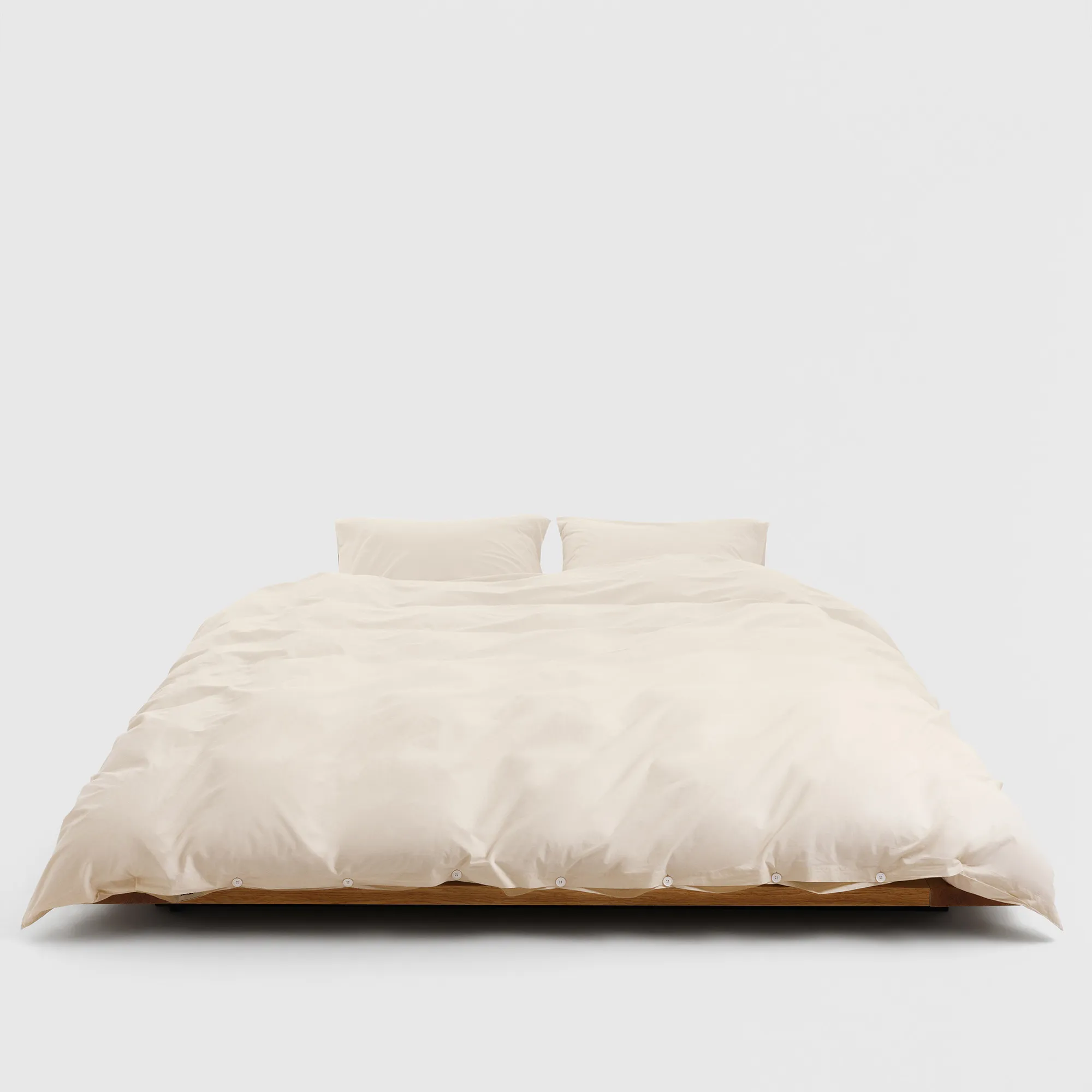 Percale Winter White Duvet Cover - 4