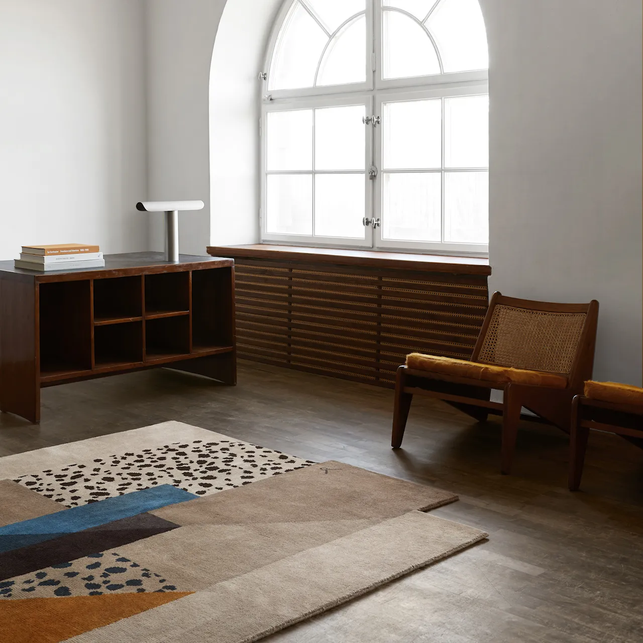 Art Deco 2 Brown Wool Rug
