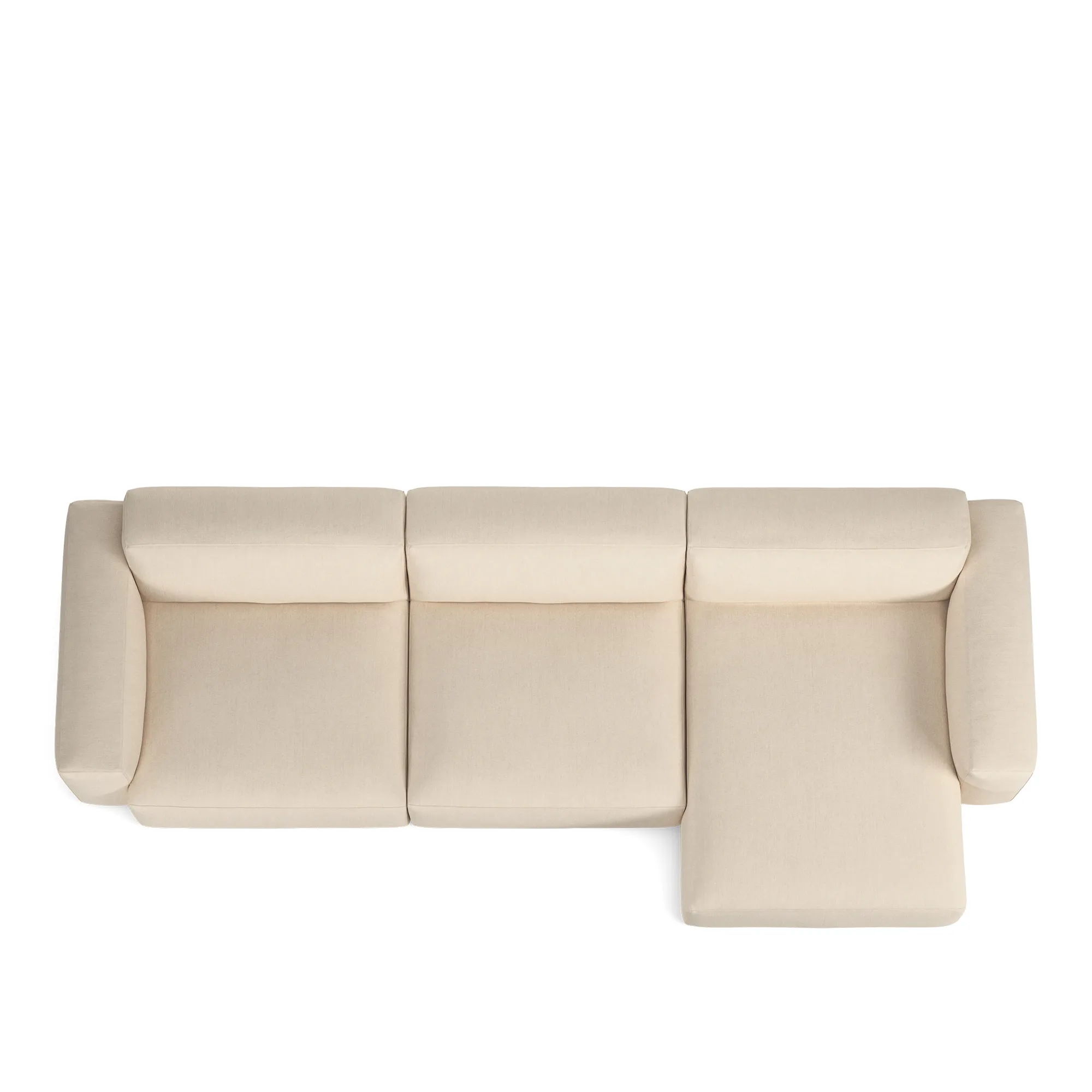 Brick 3-Seater Chaise Lounge Right - 7