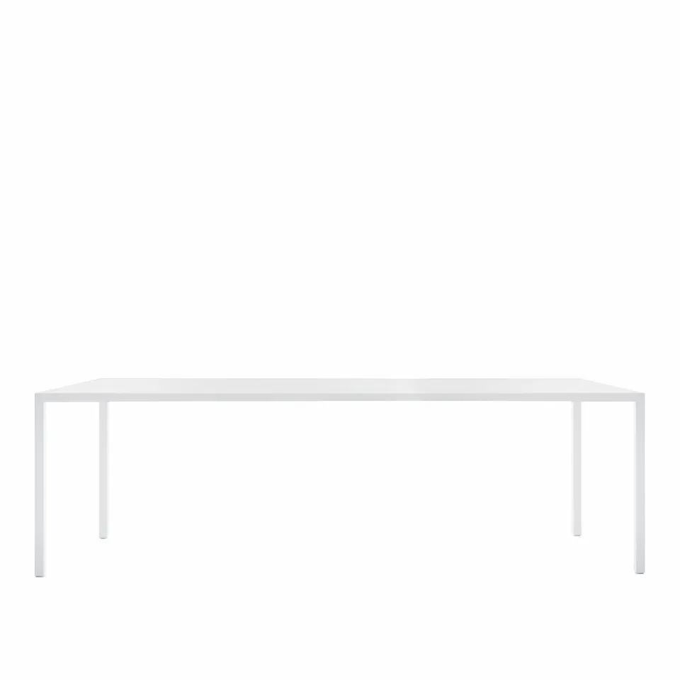 Tense Standard Table, 90x220, Solid Surface White, Solid Surface White 3mm