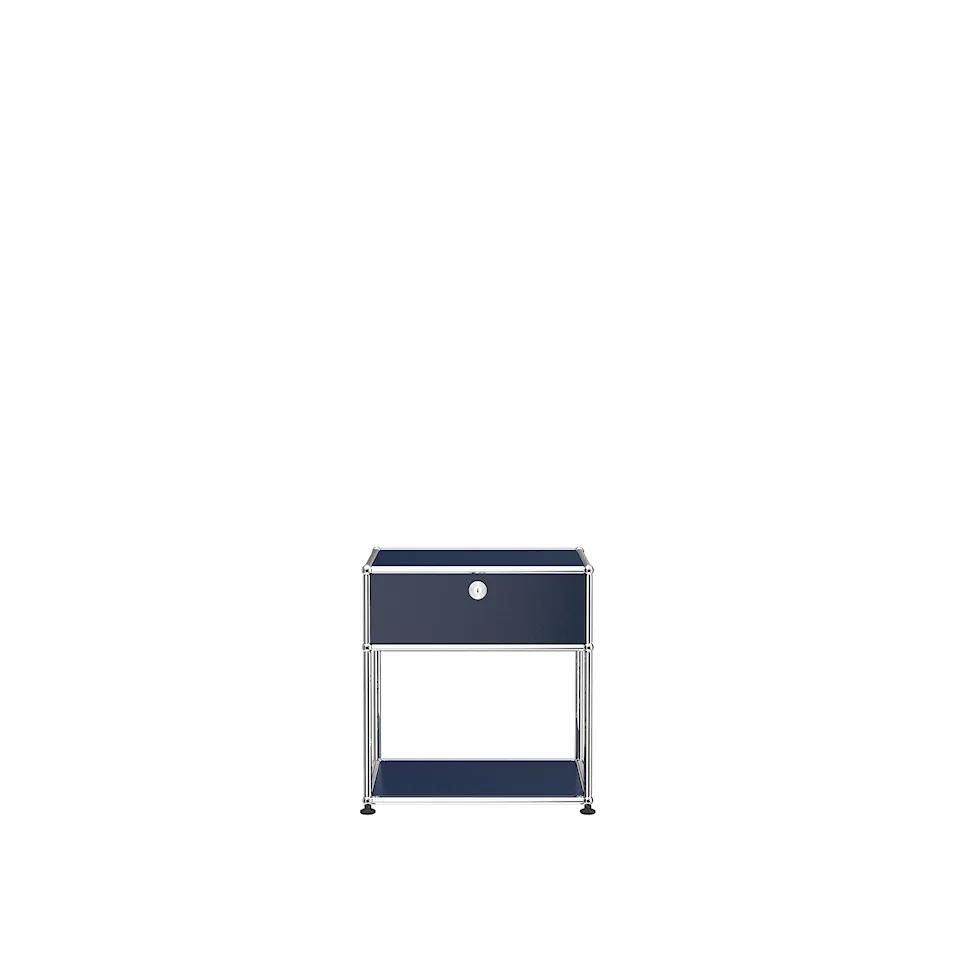 USM Haller Nightstand P2 - Steel Blue