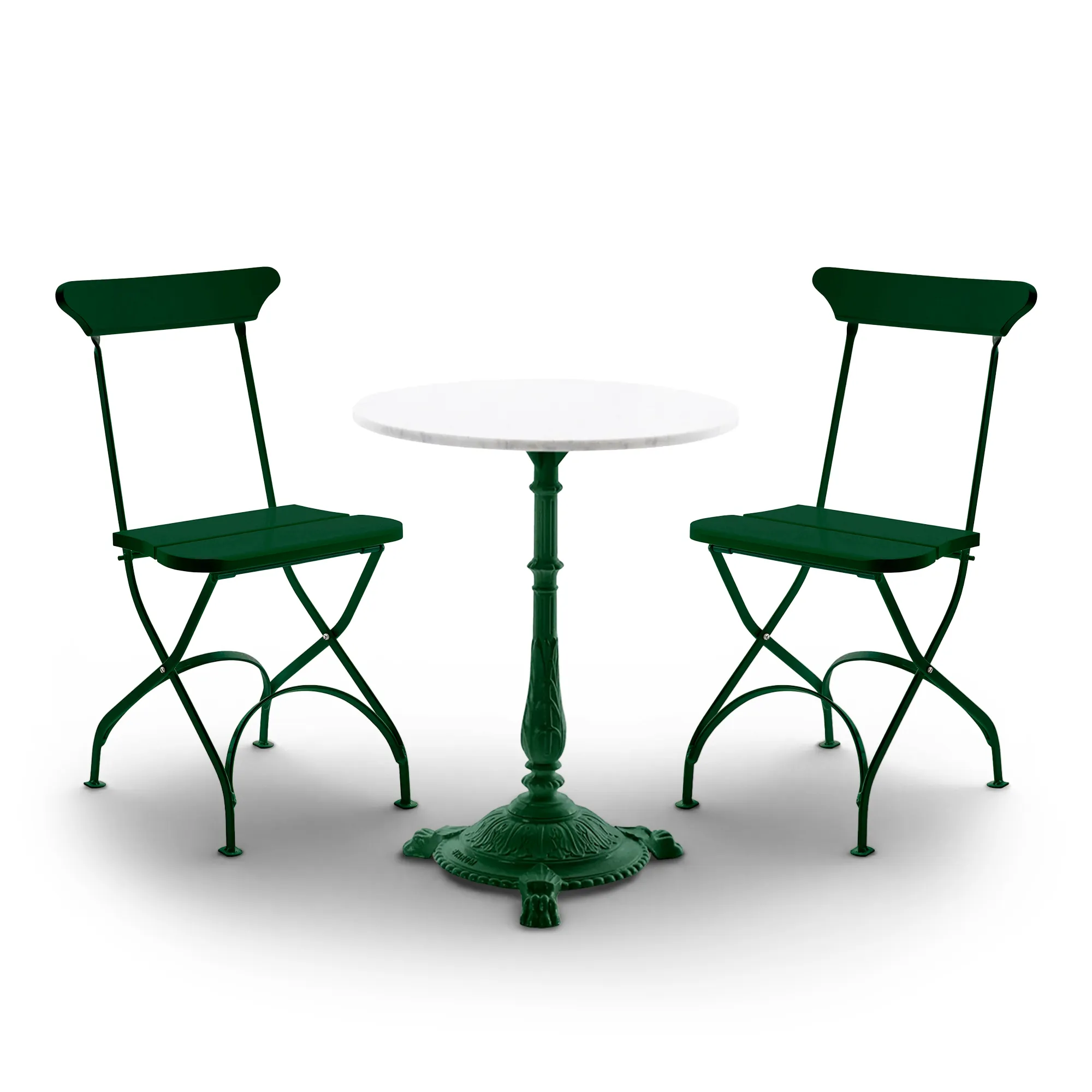Classic No. 2 garden chairs 2 pcs & Classic café table Ø50 cm - 1