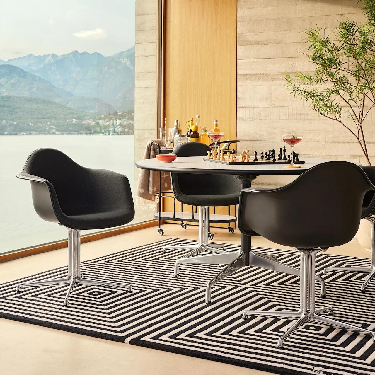 Eames Segmented Boat-Shaped Dining Table 220 cm