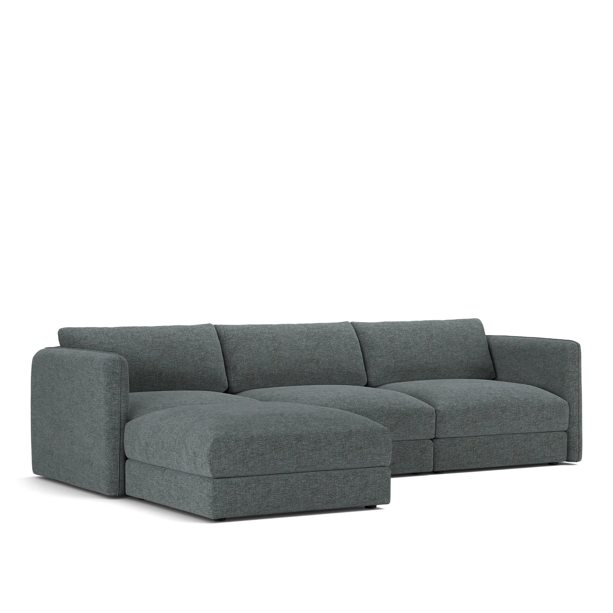 Pavarotti 03 3-personers sofa med fodskammel - 4