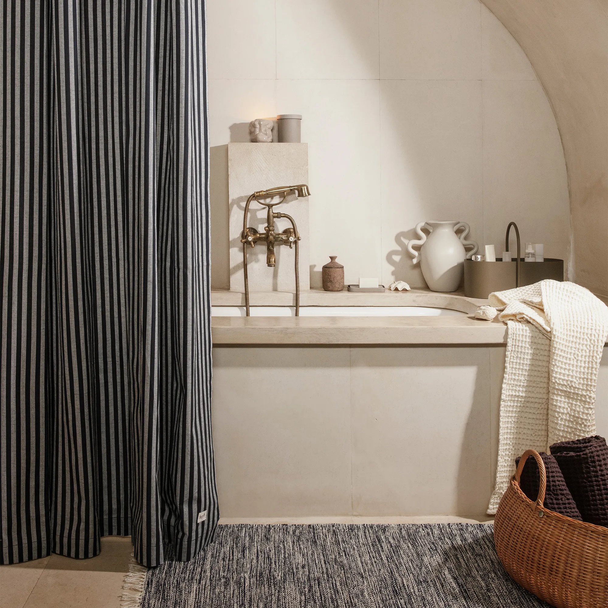 Chambray Shower Curtain - 5