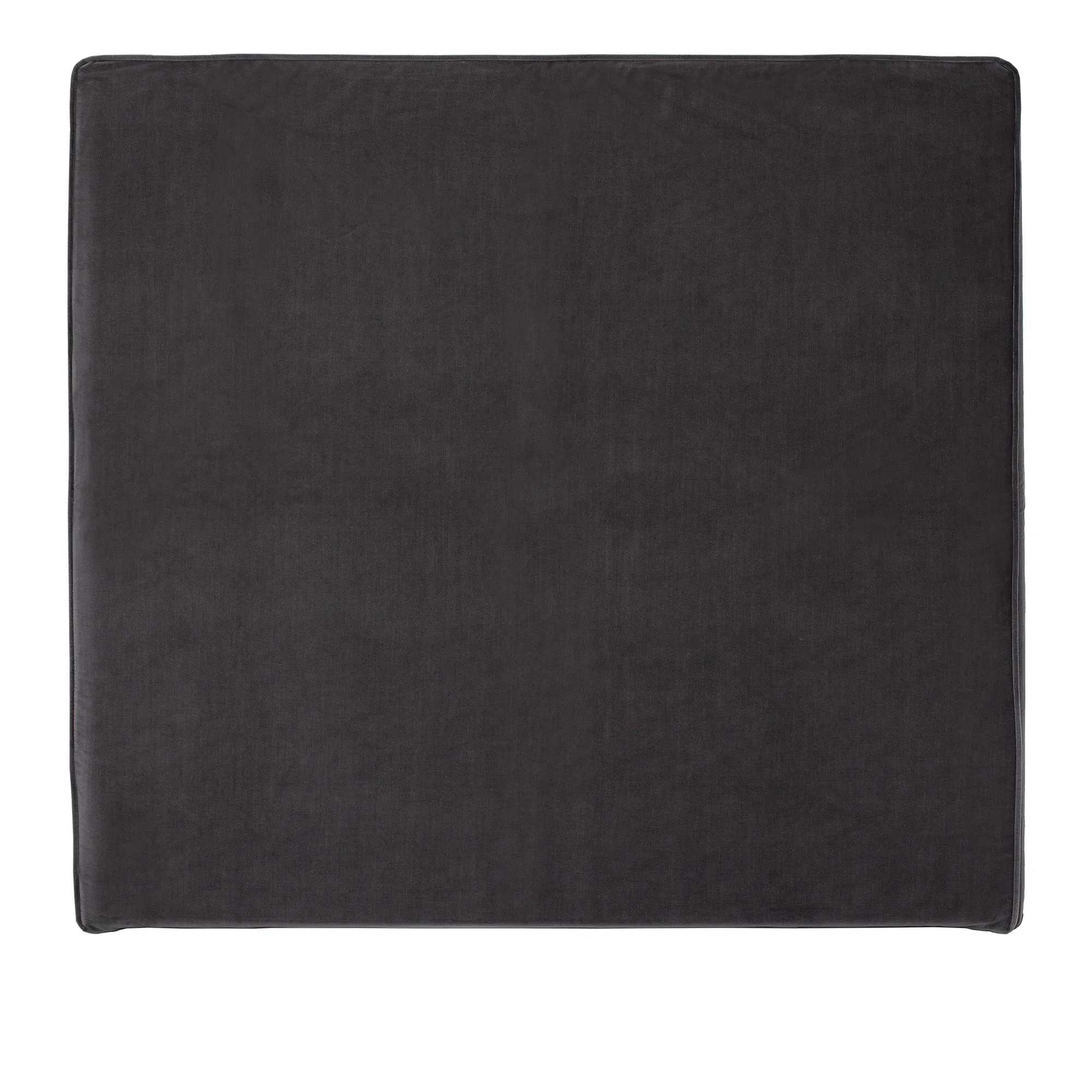 Alexandra Velvet Dark Gray Headboard Cover - 1