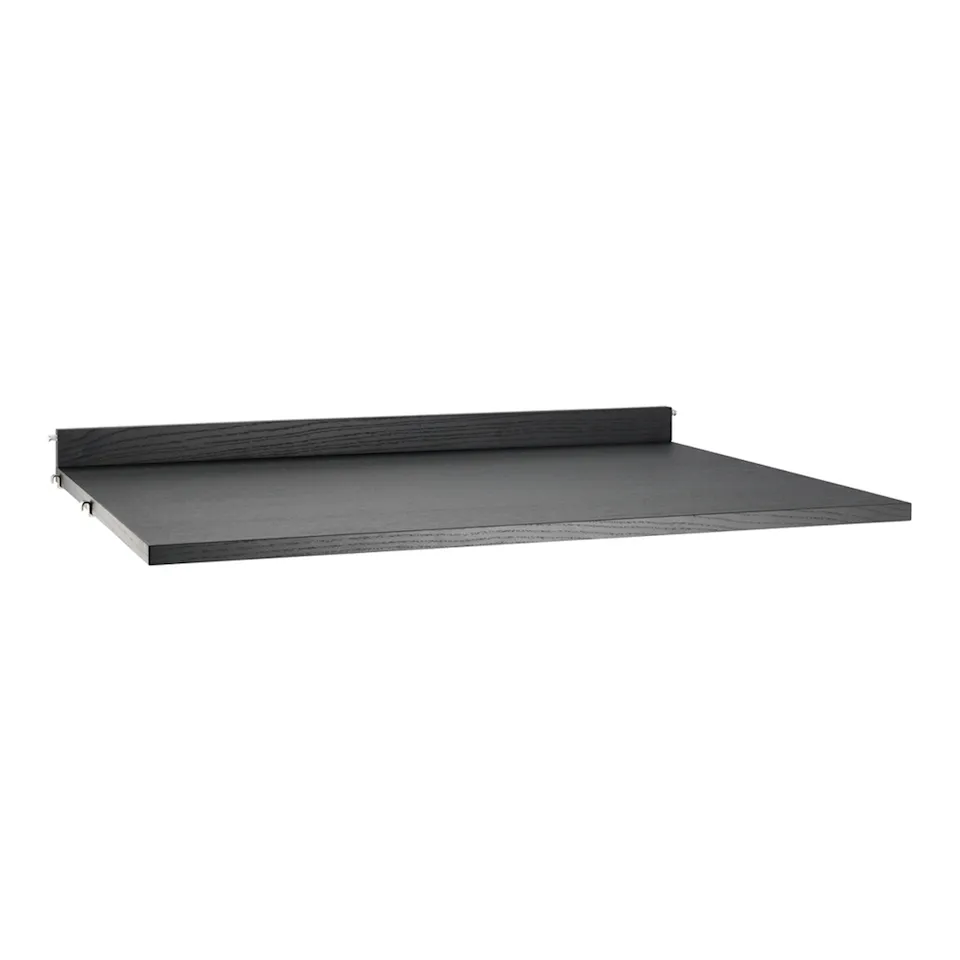 Work desk 78x58cm black stained ash