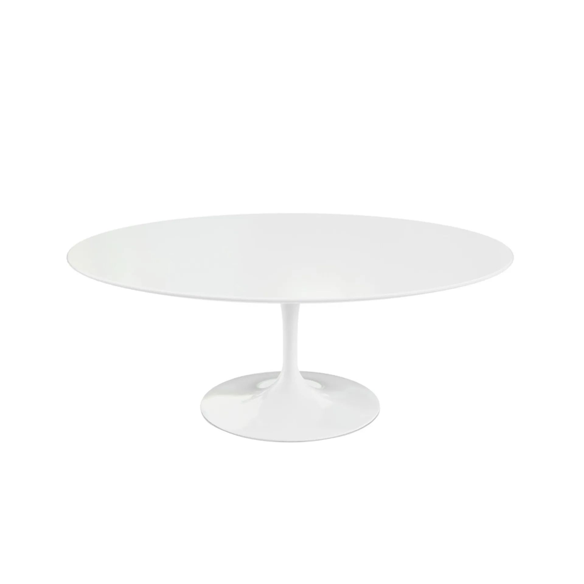 Saarinen Oval Coffee Table - White - Knoll - Eero Saarinen - NO GA