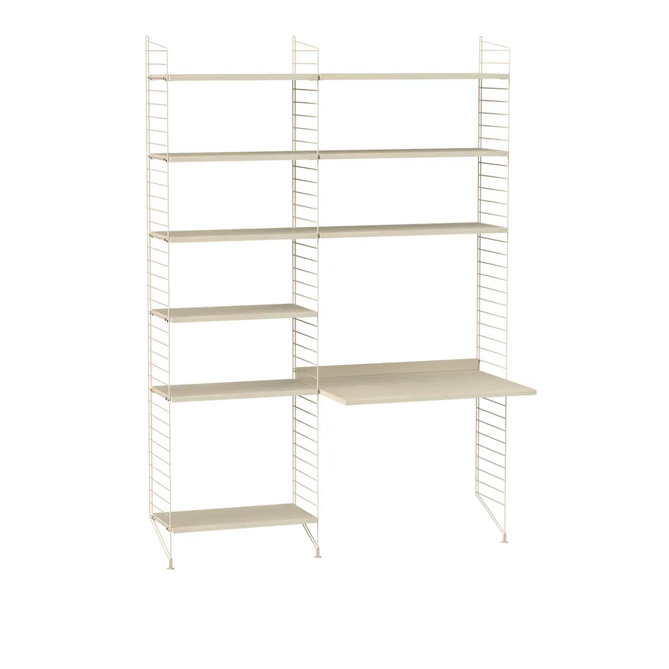 Kontor reolsystem B ask/beige