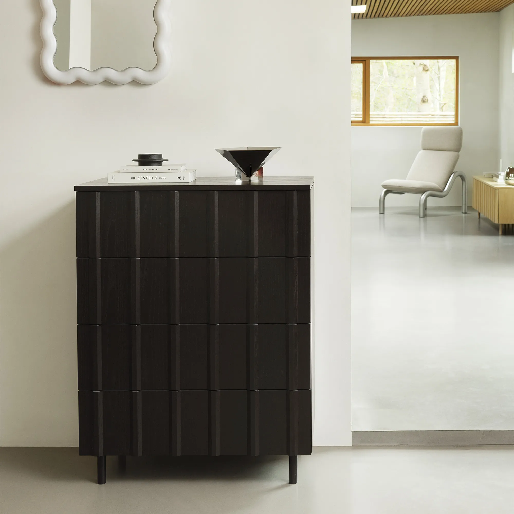 Rib Dresser 4 Drawers - 2