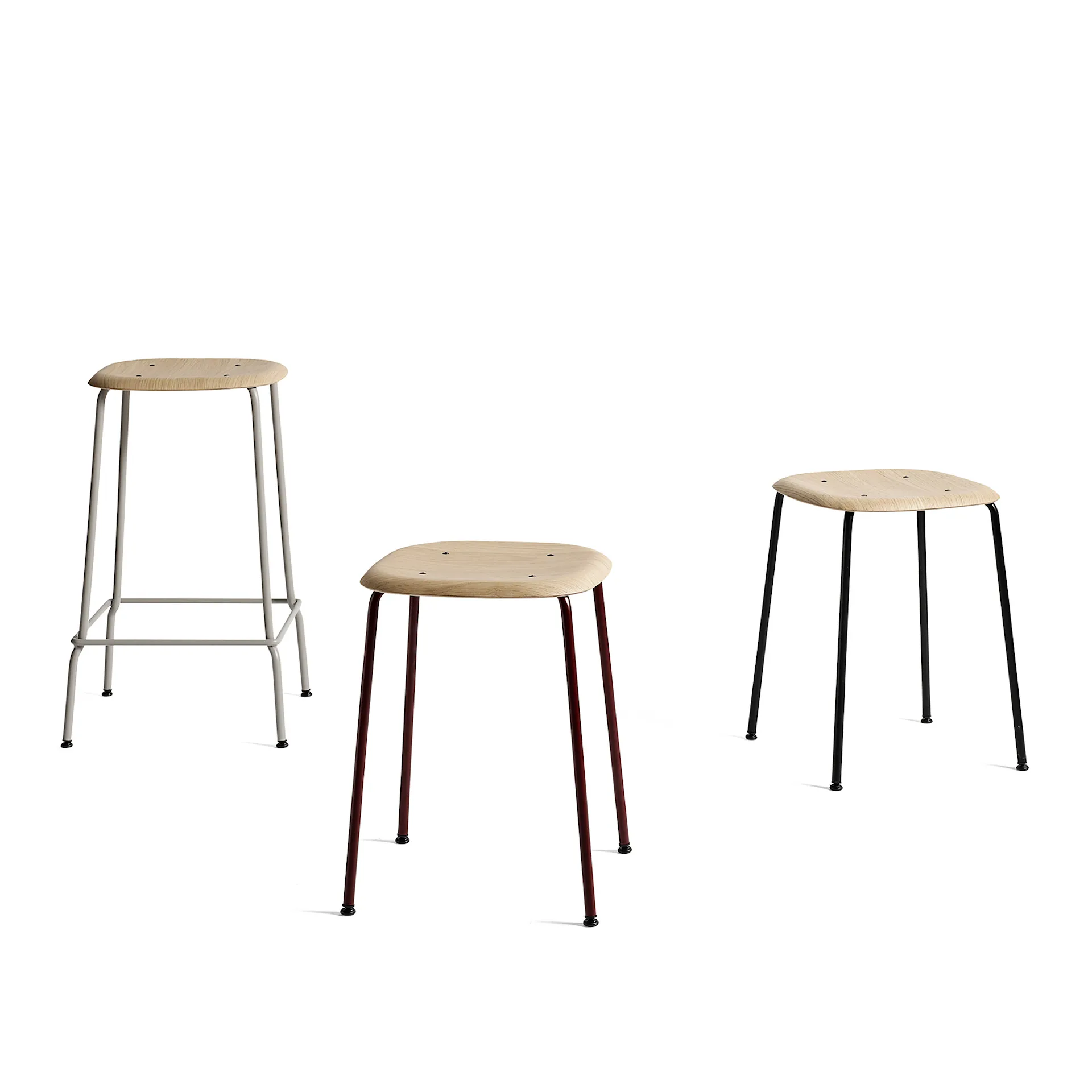 Soft Edge 80 Bar Stool Soft Grey - HAY - Iskos-Berlin - NO GA