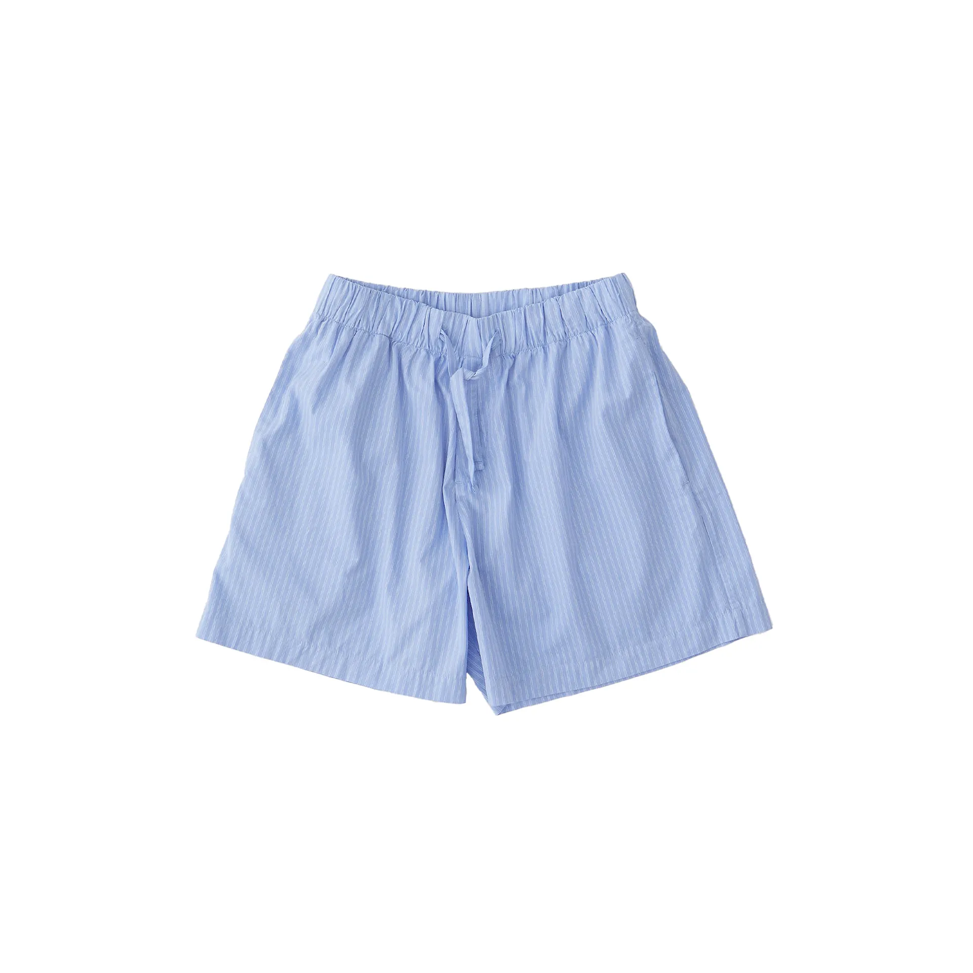 Poplin Pyjamas Shorts Blue Pin Stripes - TEKLA - NO GA