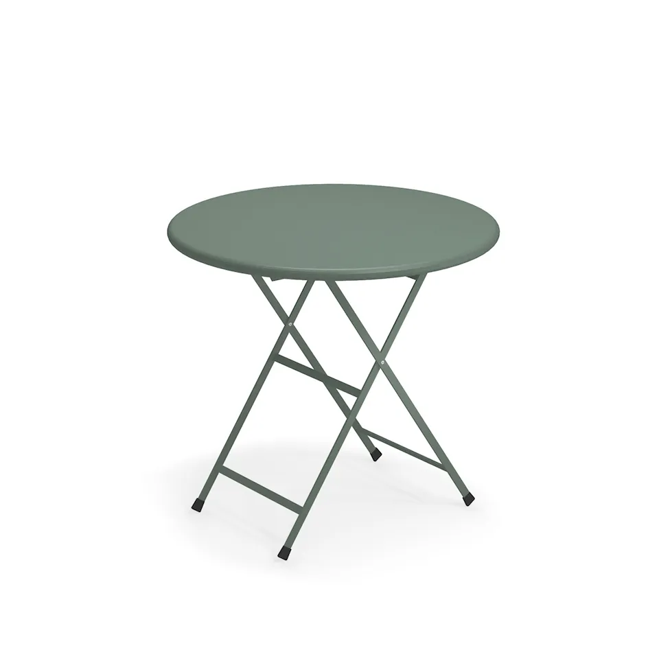 Arc en Ciel Folding Round Table, Grey/Green