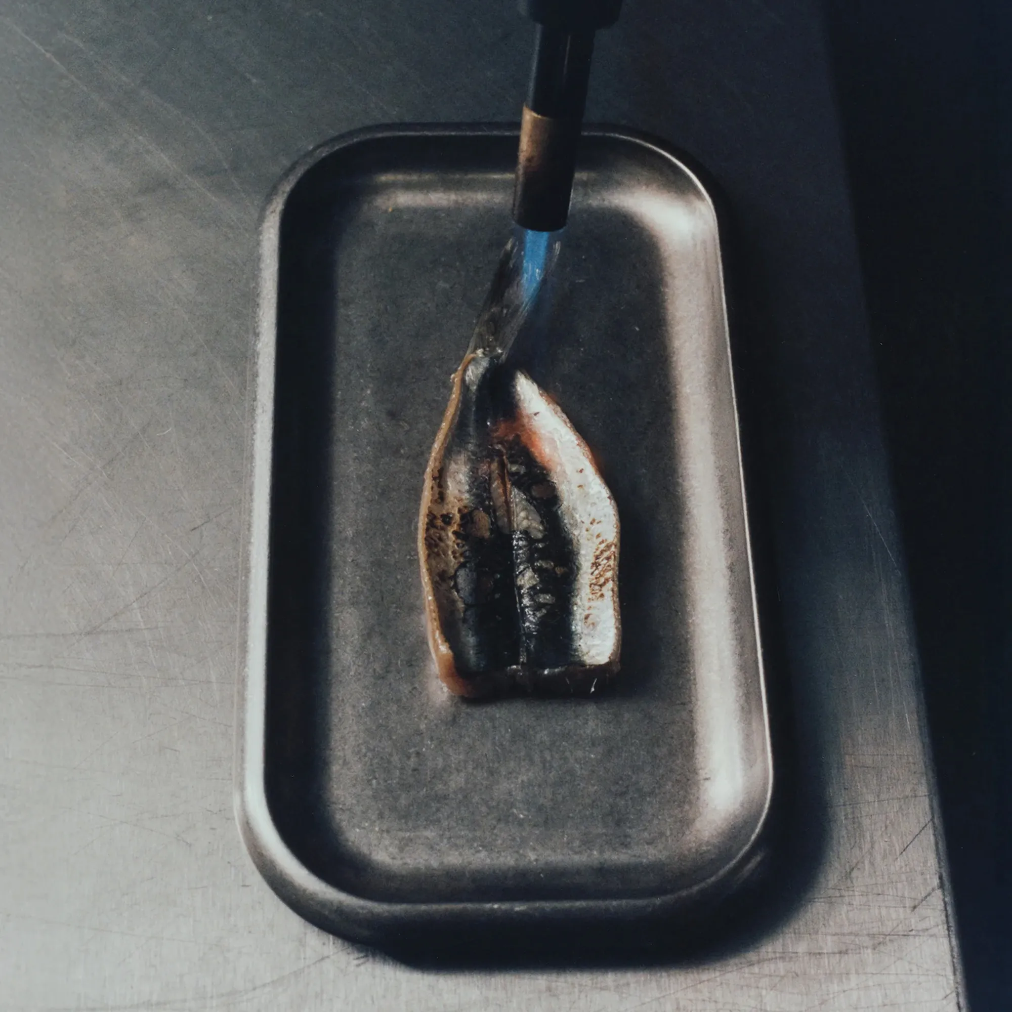 Small Steel tarjoilualusta 27 x 15 cm - 3