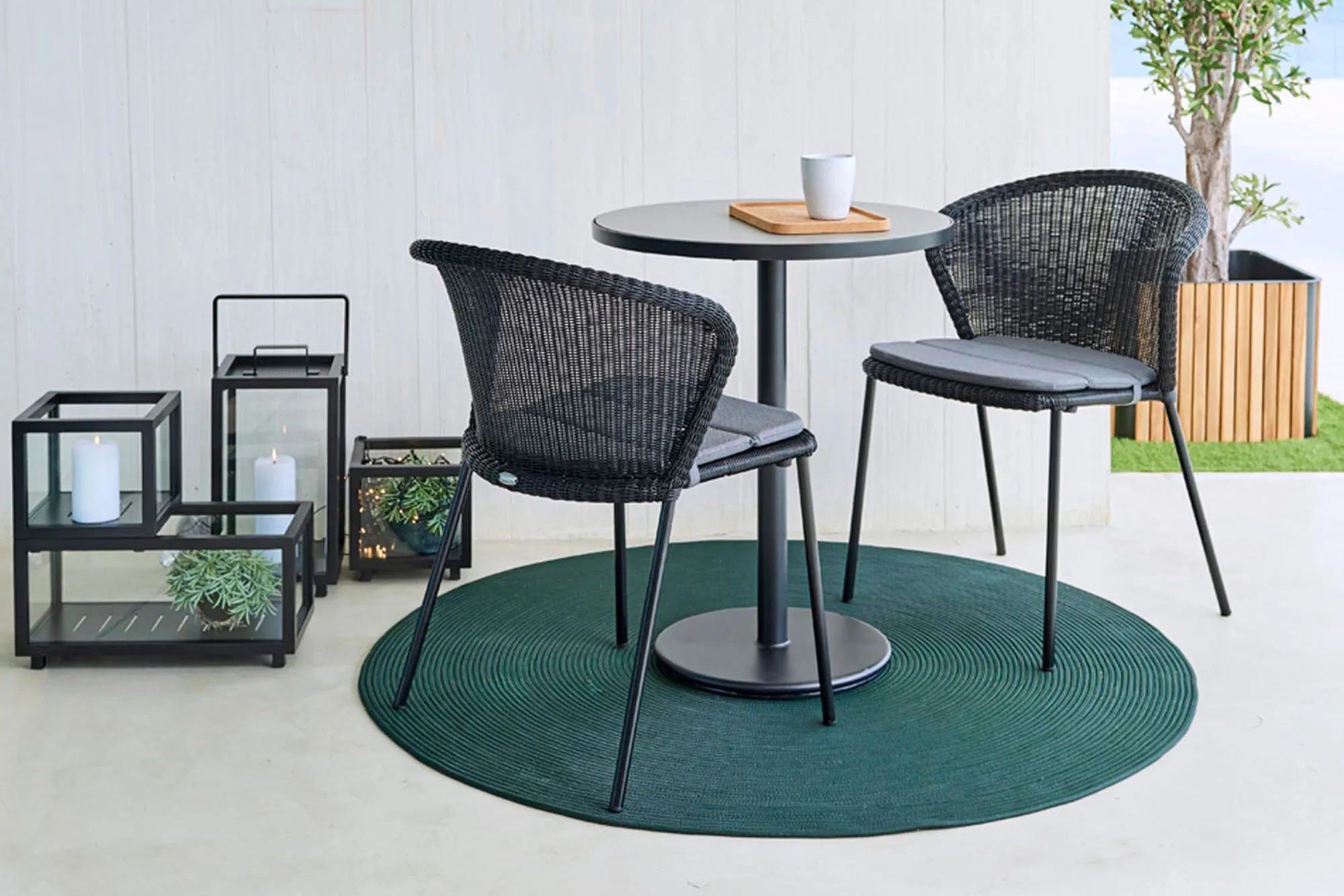 Lean Stol Cane-line Weave Black - 4