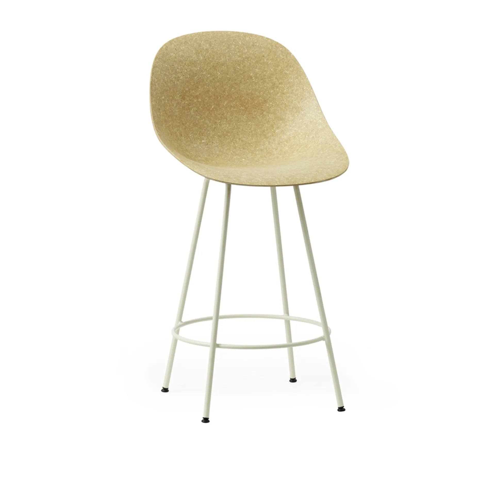 Mat Bar Chair 65 cm Cream Steel - Normann Copenhagen - NO GA