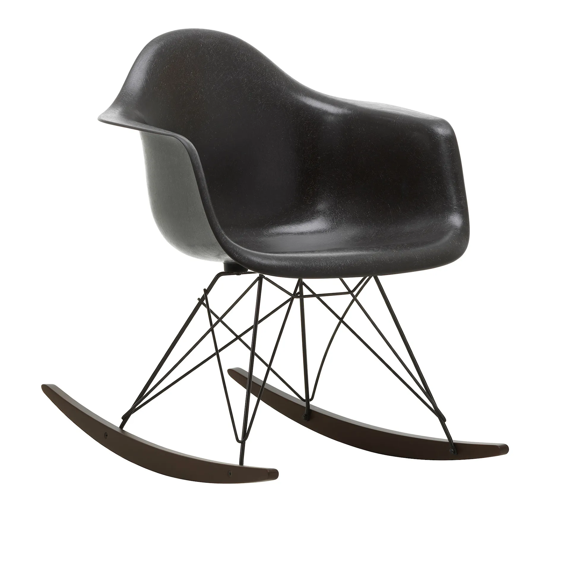 Eames Fiberglass Armchair RAR rocking chair Basic Dark/Dark Maple - Vitra - Charles & Ray Eames - NO GA