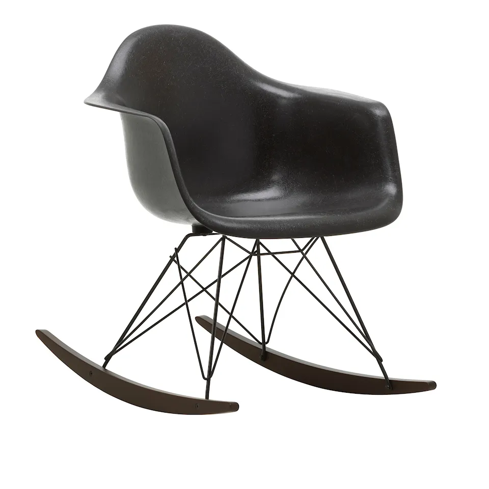 Eames Fiberglass Armchair RAR rocking chair Basic Dark/Dark Maple