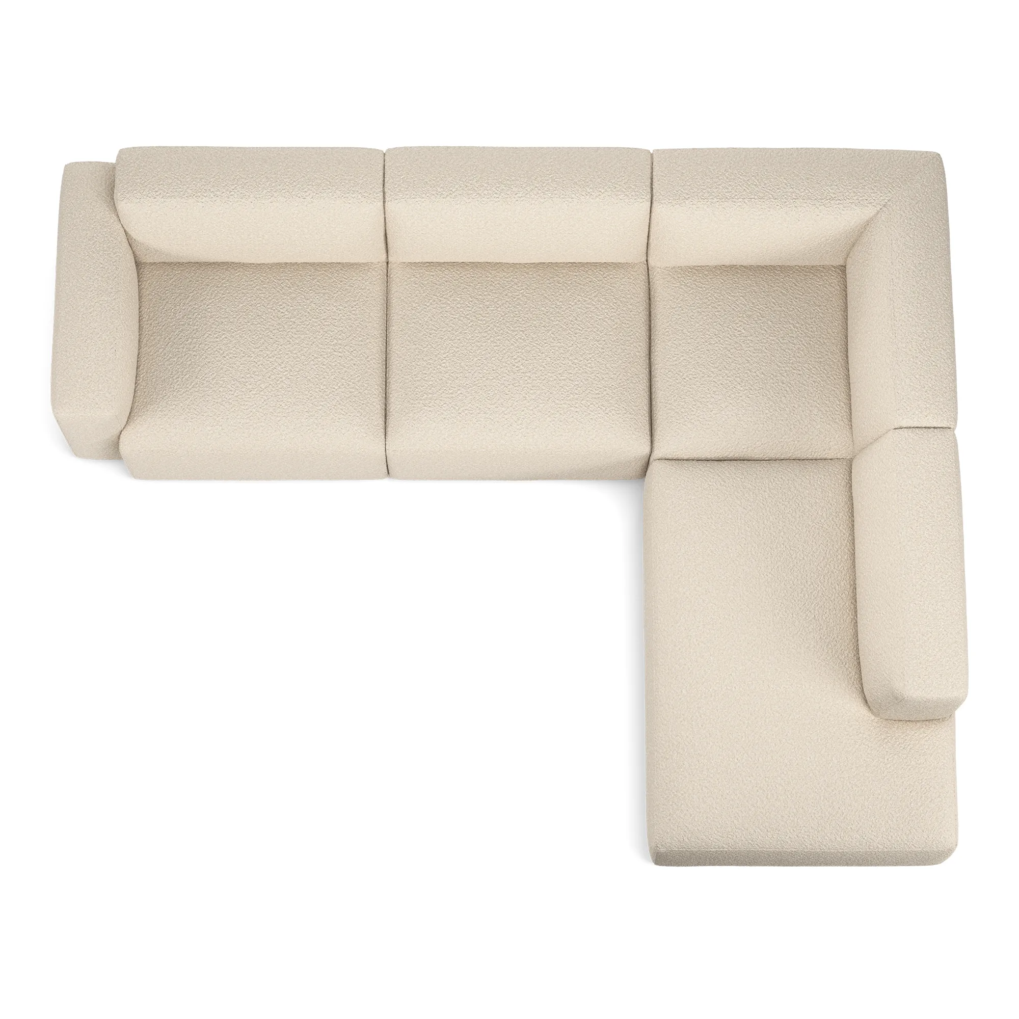 Brick 4-Seater Corner Open End Right - 8