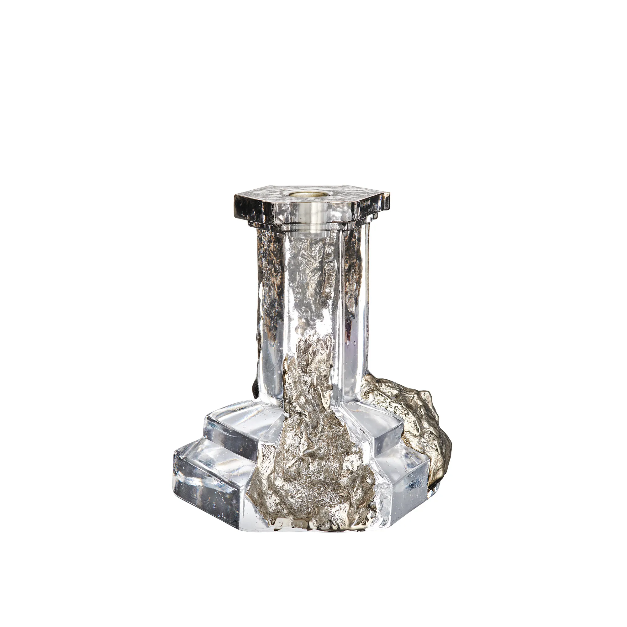 Rocky Baroque Candlestick Glossy Glaze - 1