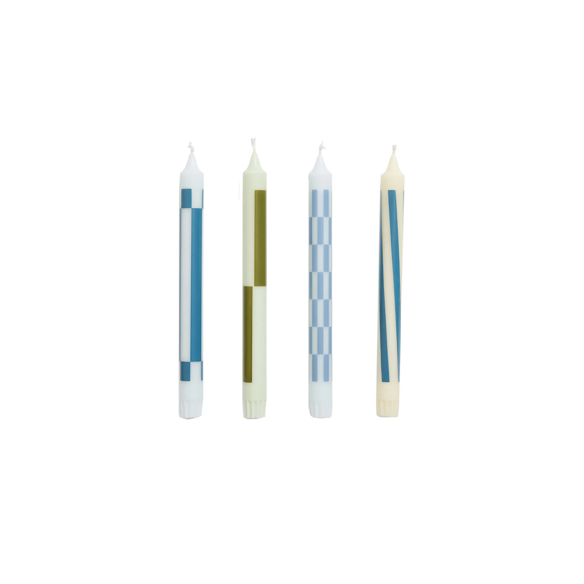 Pattern Candle Set of 4 - HAY - NO GA