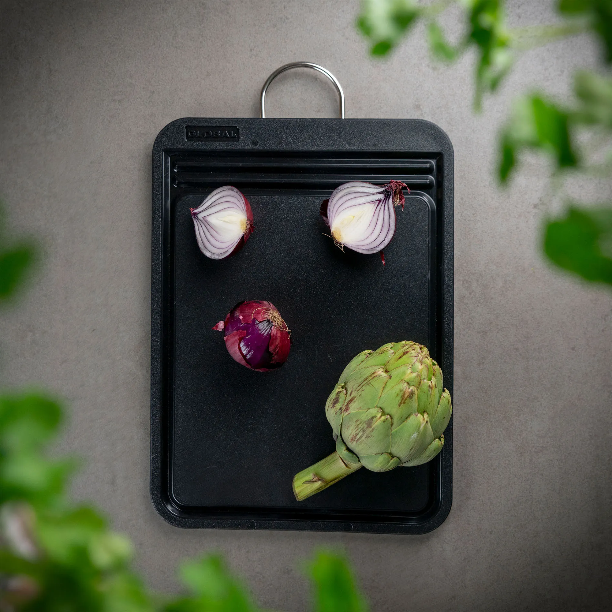 G-1005 Plastskærebræt Sort 36,5x26,5x1,3 cm - 2