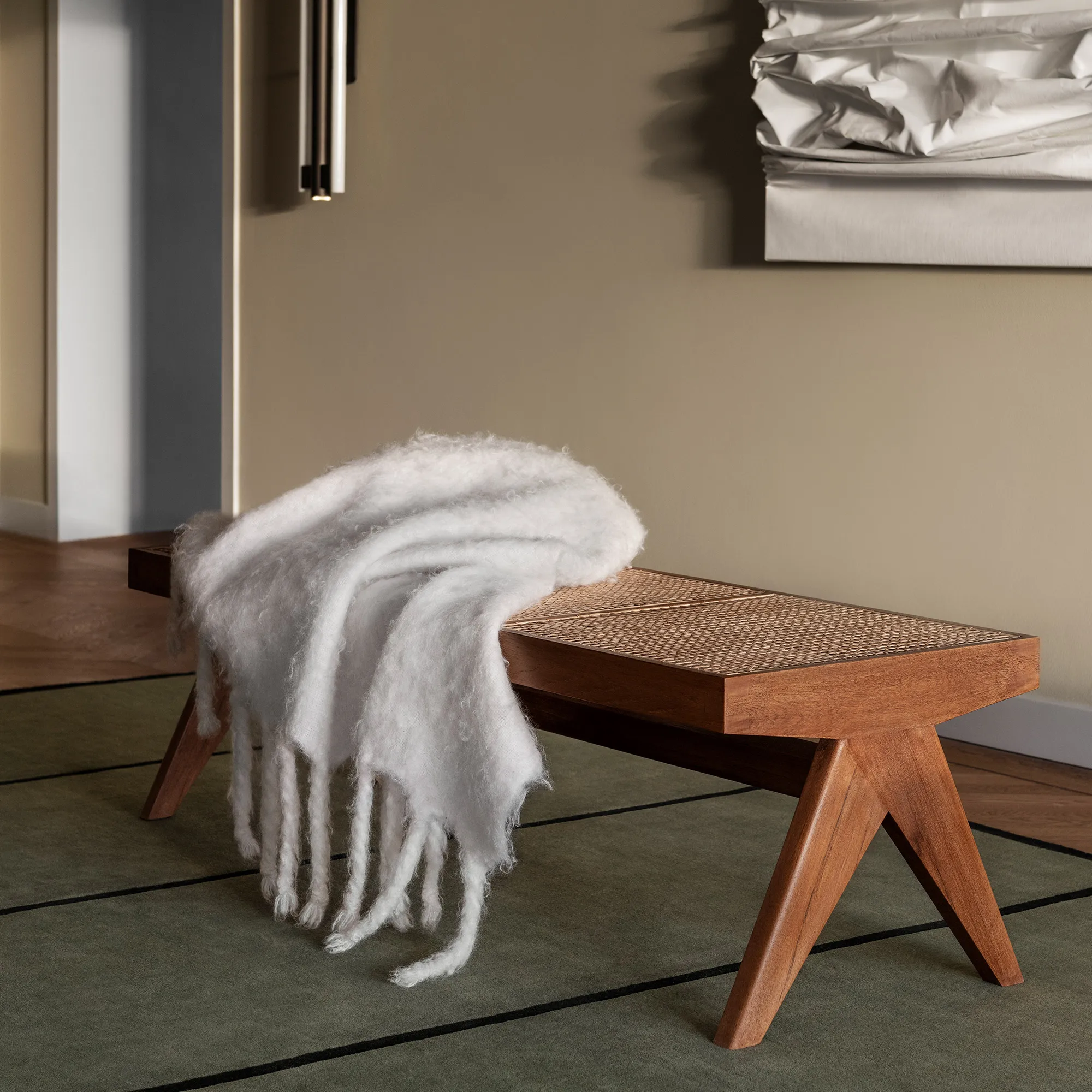 Norr Mälarstrand 01 Green/Black wool rug - 3