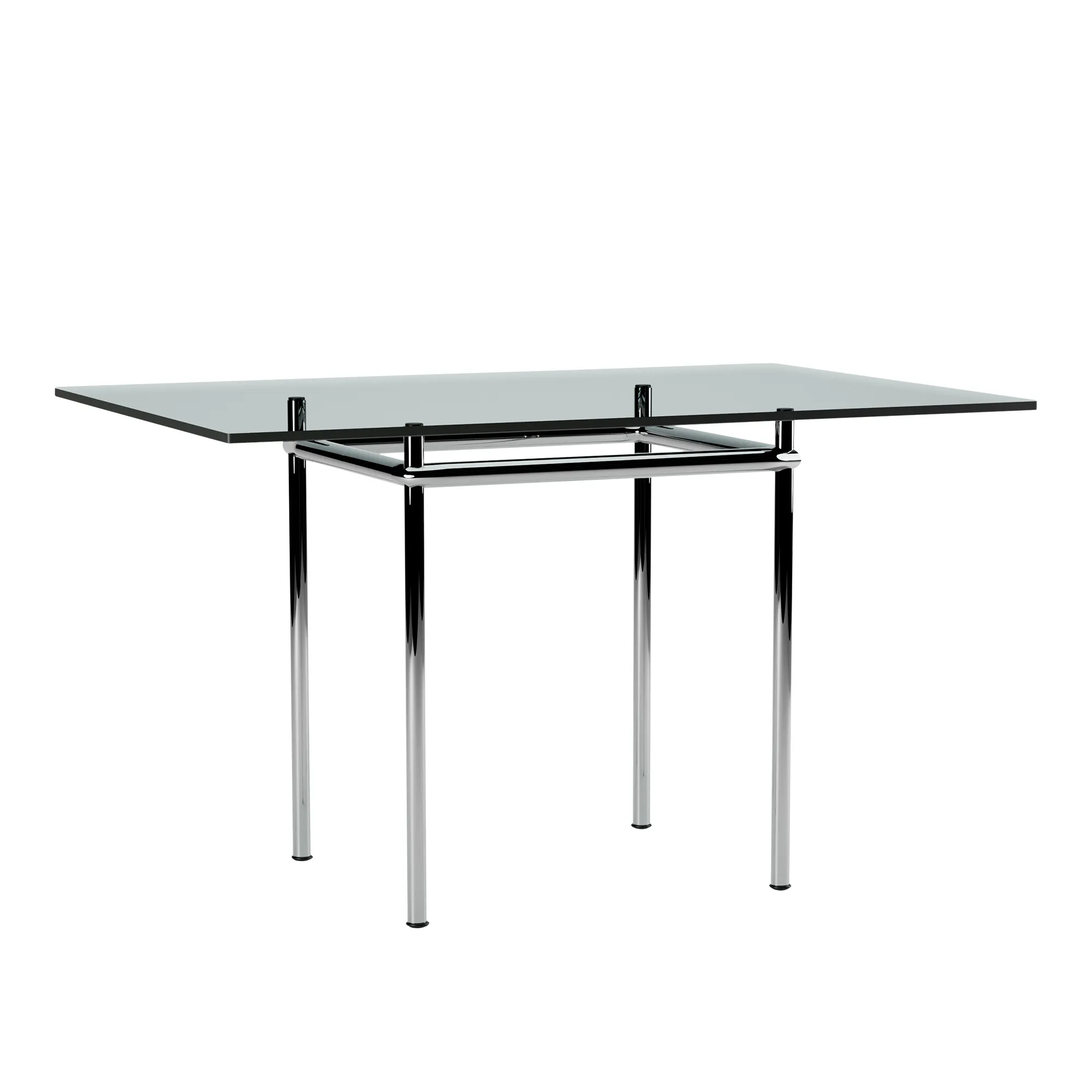 LC12 La Roche table Chrome Steel Base 120 X 80 cm - 1