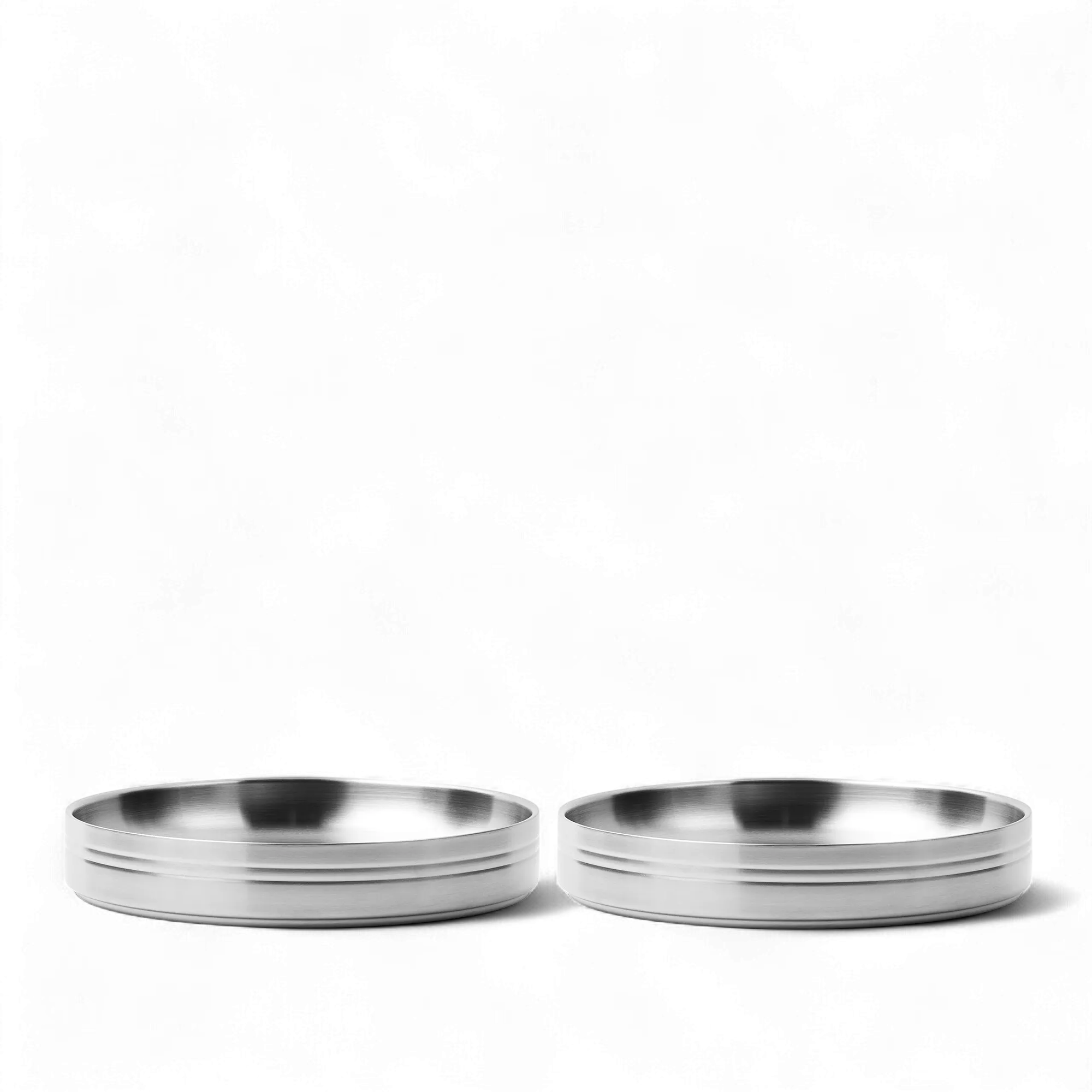 Stainless Steel pastaborden - Set van 2 - 1