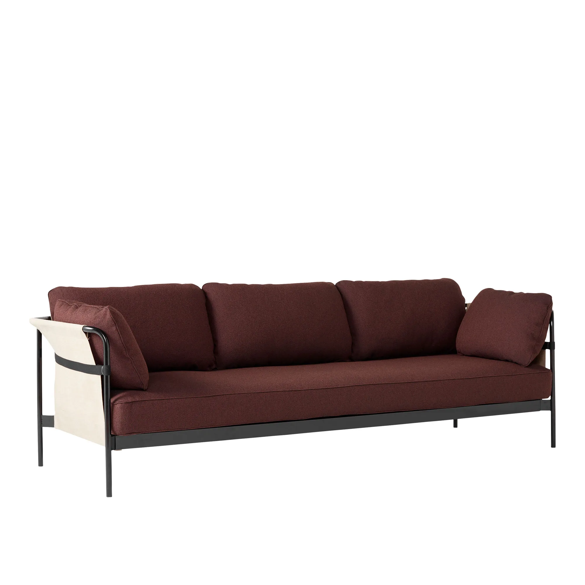Can 3-personers sofa Chrome/Black - 8