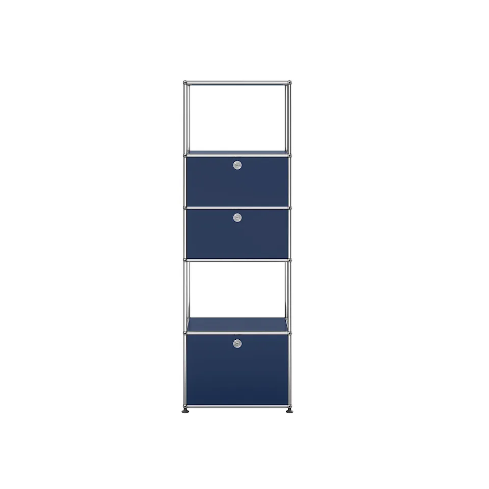 USM Haller 80 Shelving, Steel Blue