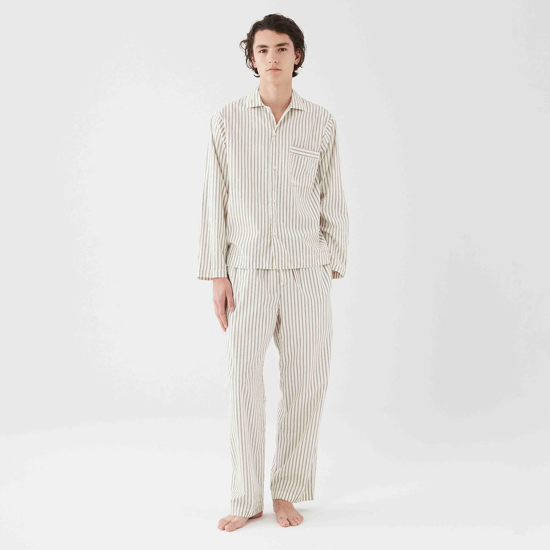 Poplin Sleepwear Shirt Hopper Stripes - TEKLA - NO GA