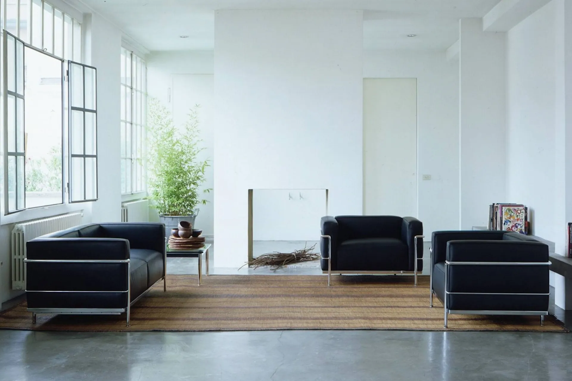 3 2-seater Sofa Feather - Cassina - Le Corbusier - NO GA