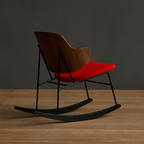 Buy The Penguin Rocking Chair Natural Oak Seat Upholstered from Audo Copenhagen NO GA