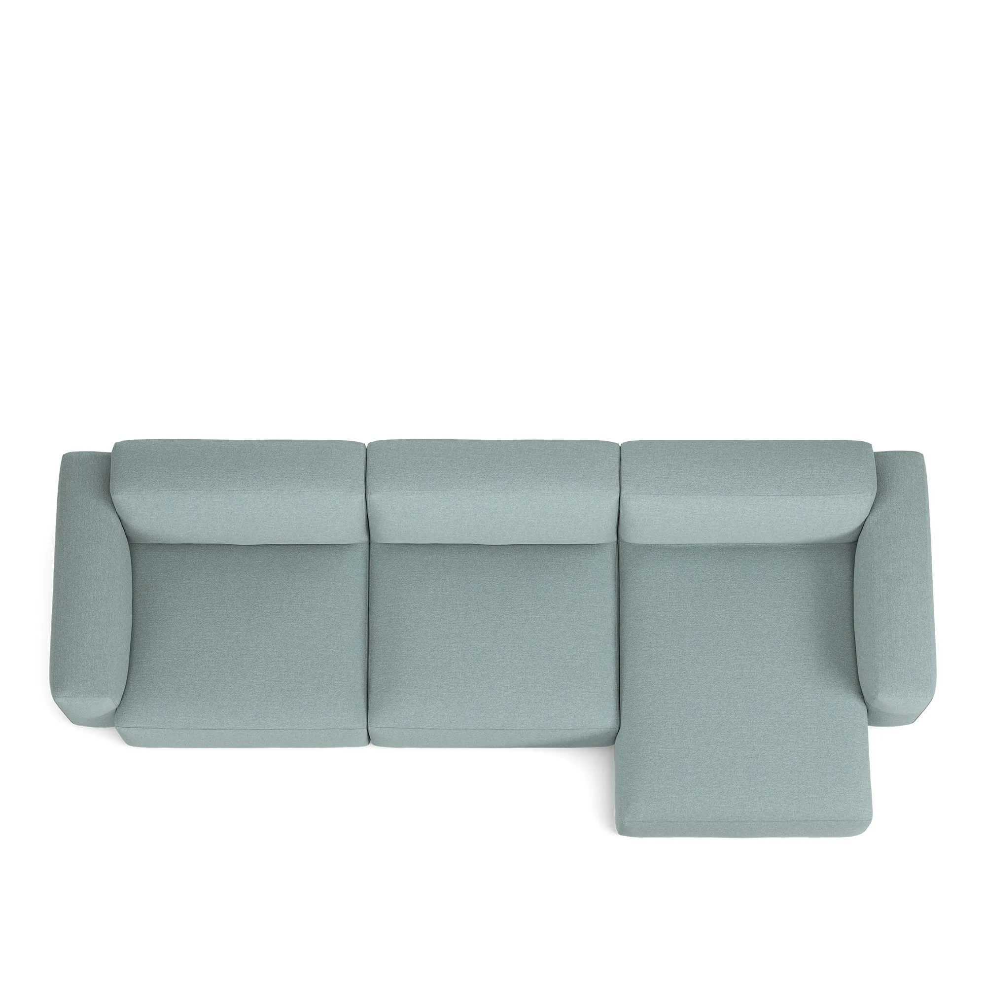 Brick 3-Seater Chaise Lounge Right - 8