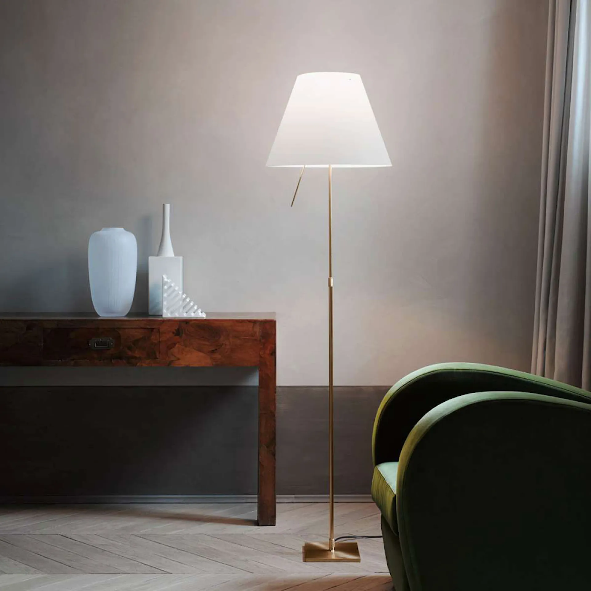 Costanza - Floor Lamp Brass - Luceplan - NO GA