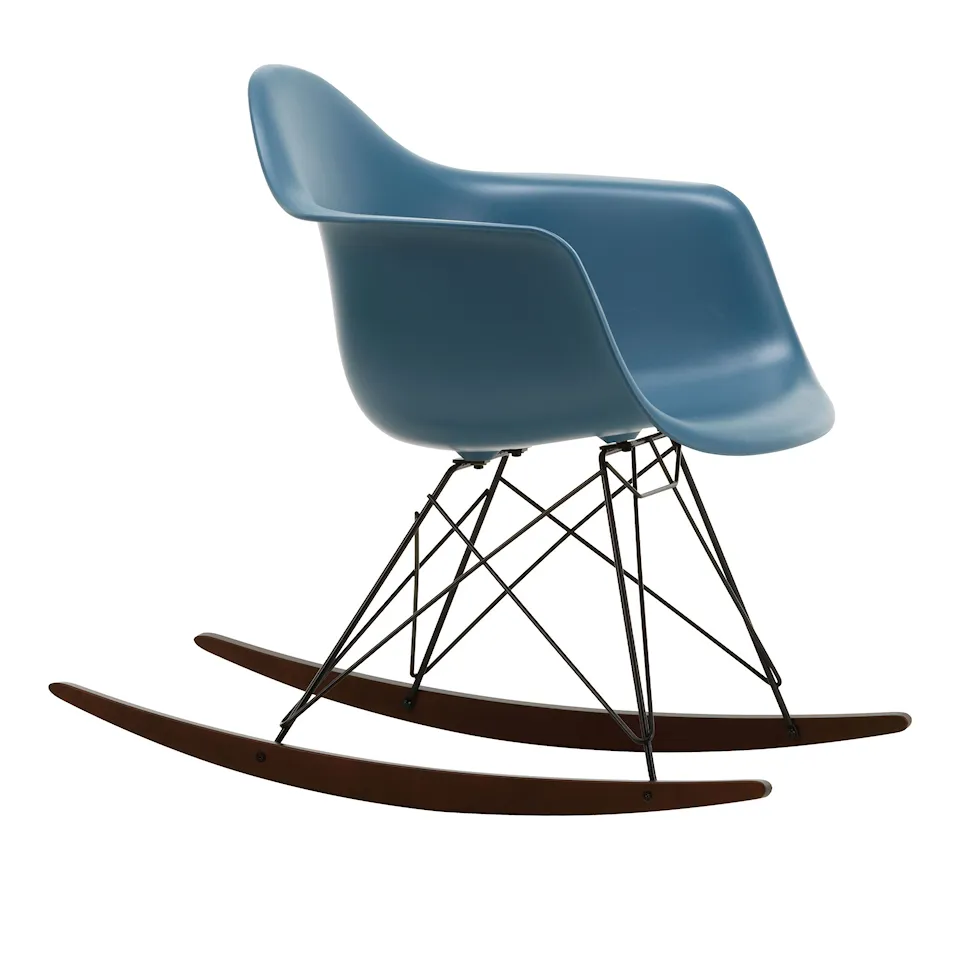 Eames RE Plastic Armchair RAR keinutuoli Basic Dark/Dark Maple