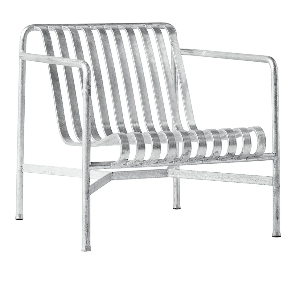 Palissade low lounge chair - Hot Galvanised