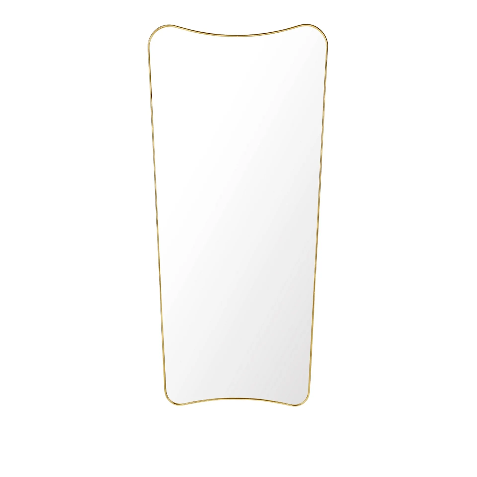 F.A. 33 Rectangular Wall Mirror Polished Brass - Gubi - Gio Ponti - NO GA