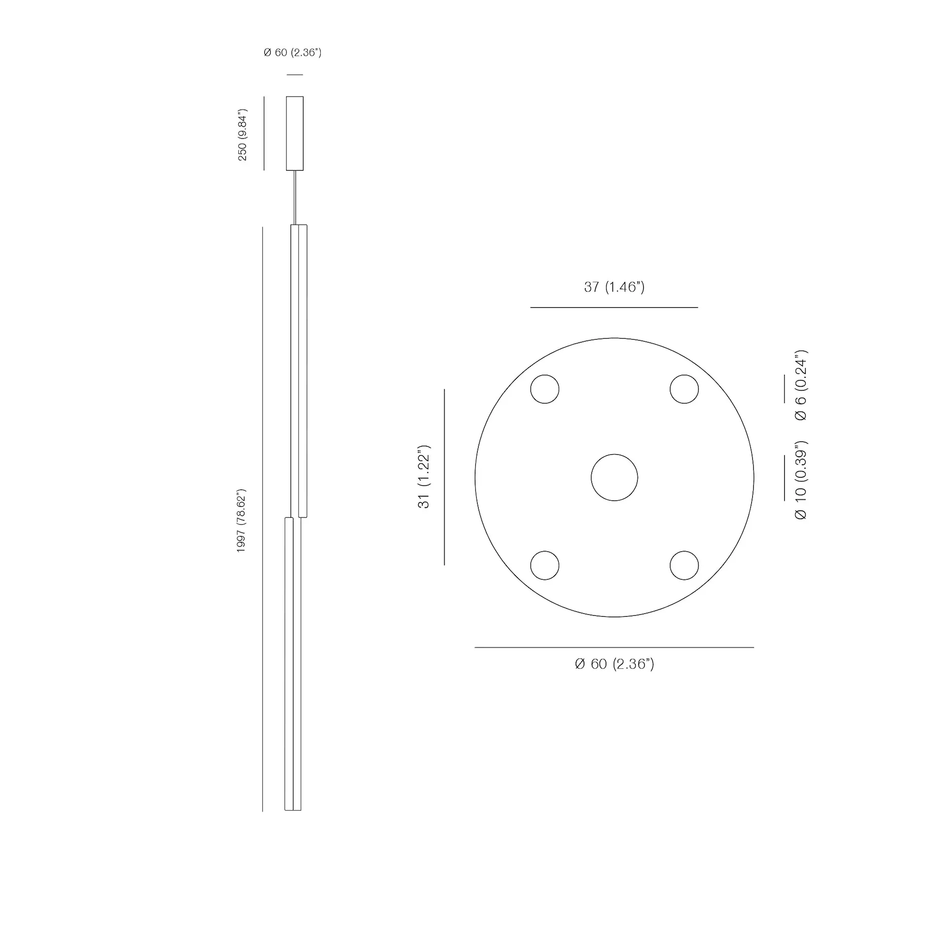 One Well Known Sequence Pendant 0101 - Michael Anastassiades - Michael Anastassiades - NO GA