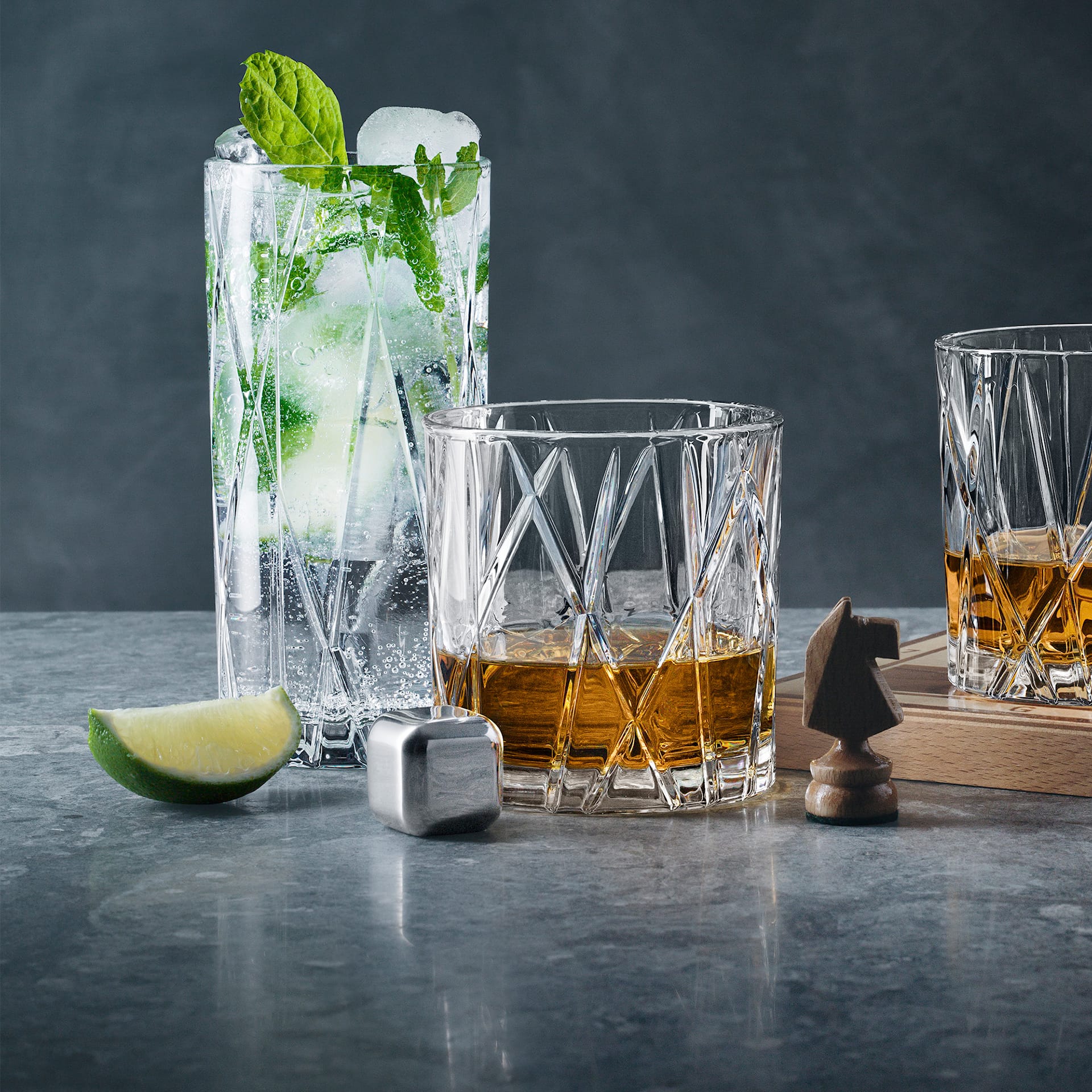City 4-Pack Ice Cubes - Orrefors - NO GA