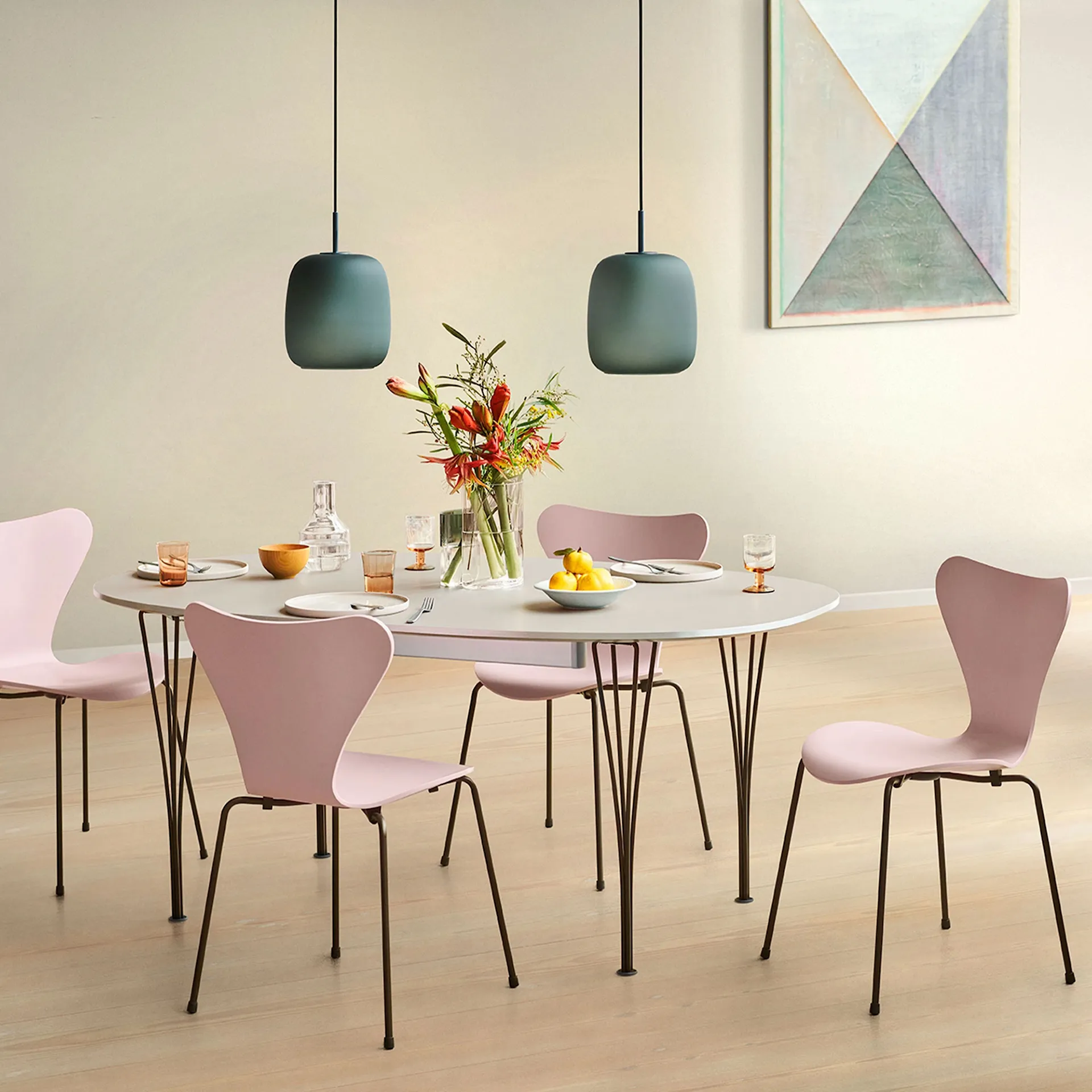 3107 Series 7 Beech veneer - Fritz Hansen - Arne Jacobsen - NO GA