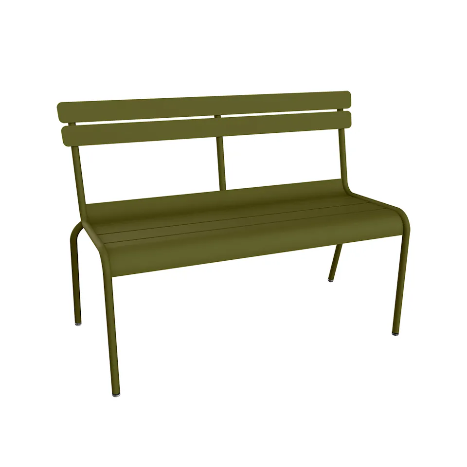 Luxembourg 2/3-Seater Bench With Backrest, Pesto