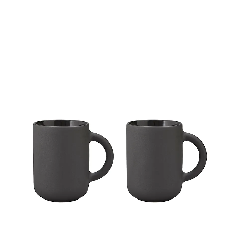 Theo Mug 0.35 L 2 pcs Black