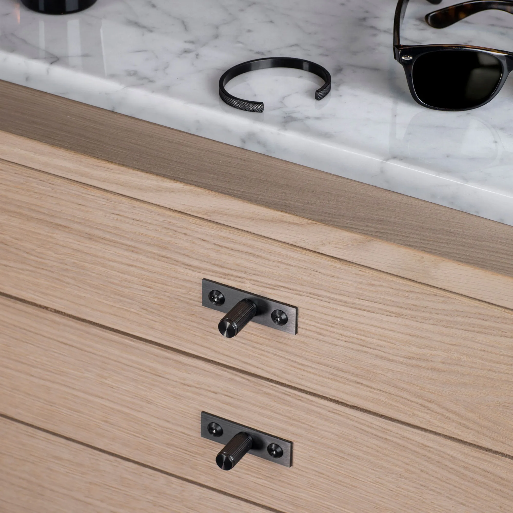 Furniture Knob Plate Linear 2 kpl - 2