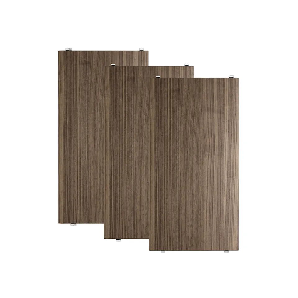 Legplank 58x30cm 3-pack walnoot