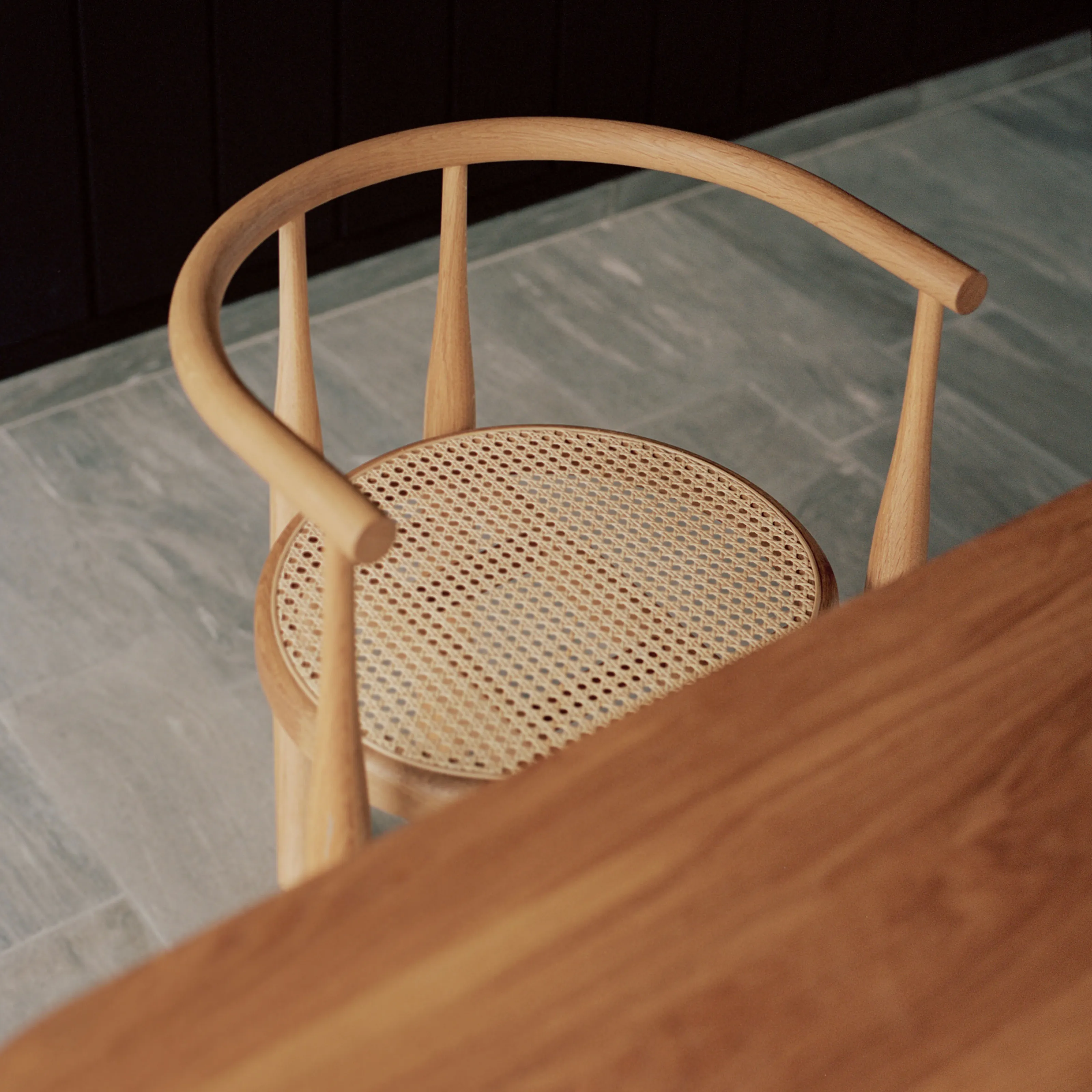Bukowski chair with french cane - 5