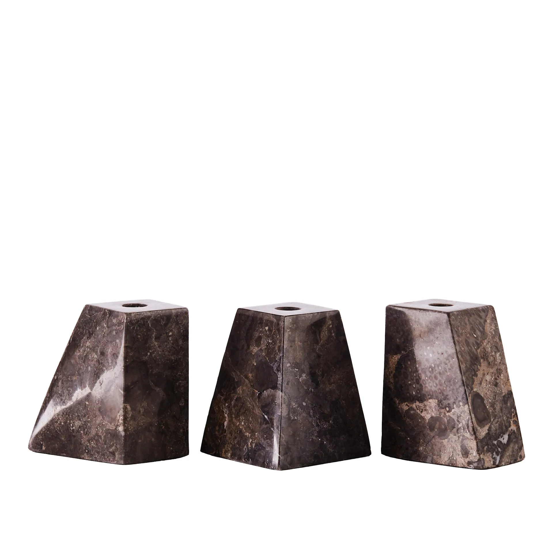 DD Pyramid Candle Holder Set Of Three - Dusty Deco - NO GA