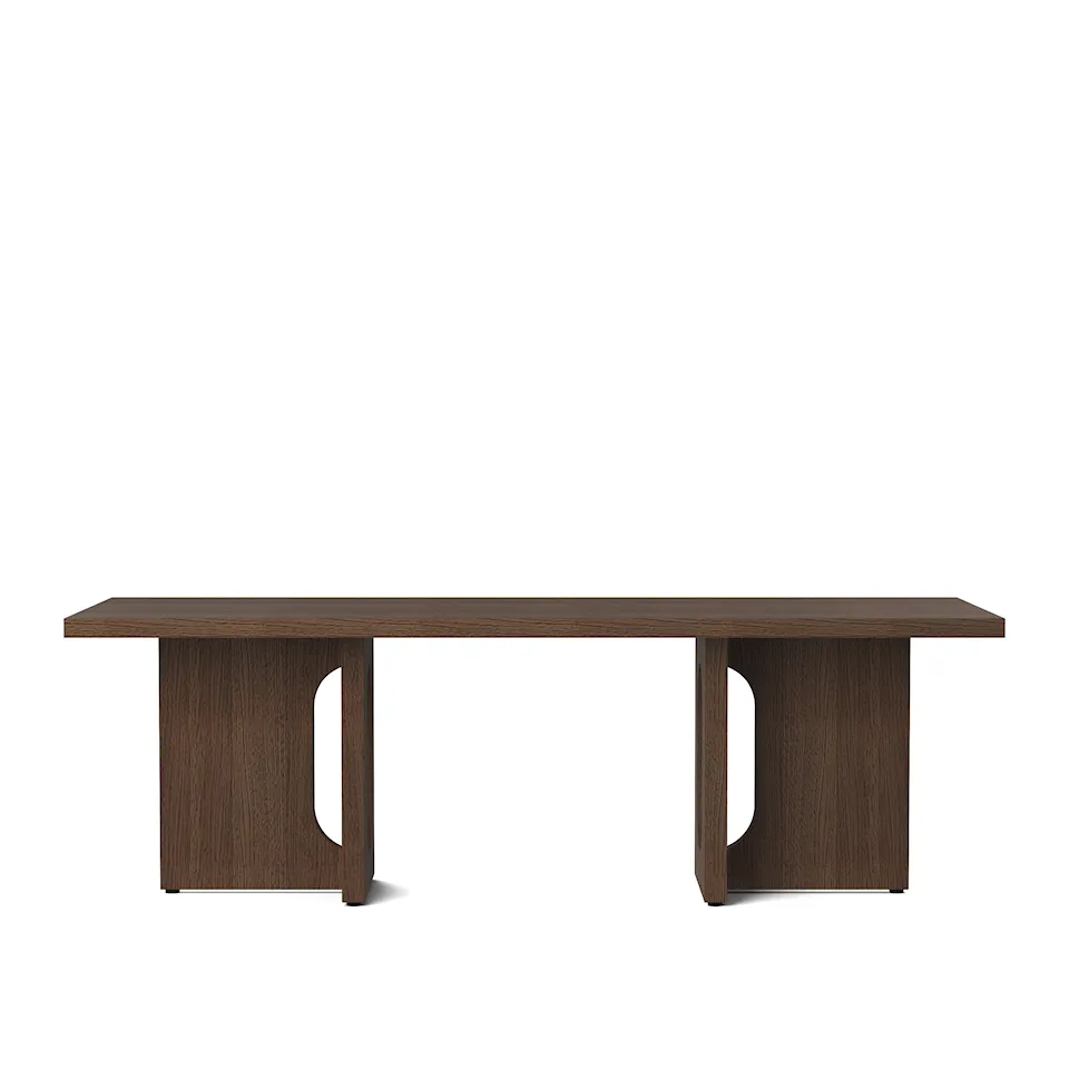 Androgyne Lounge Table, Base Dark Stained Oak, Top Dark Stained Oak