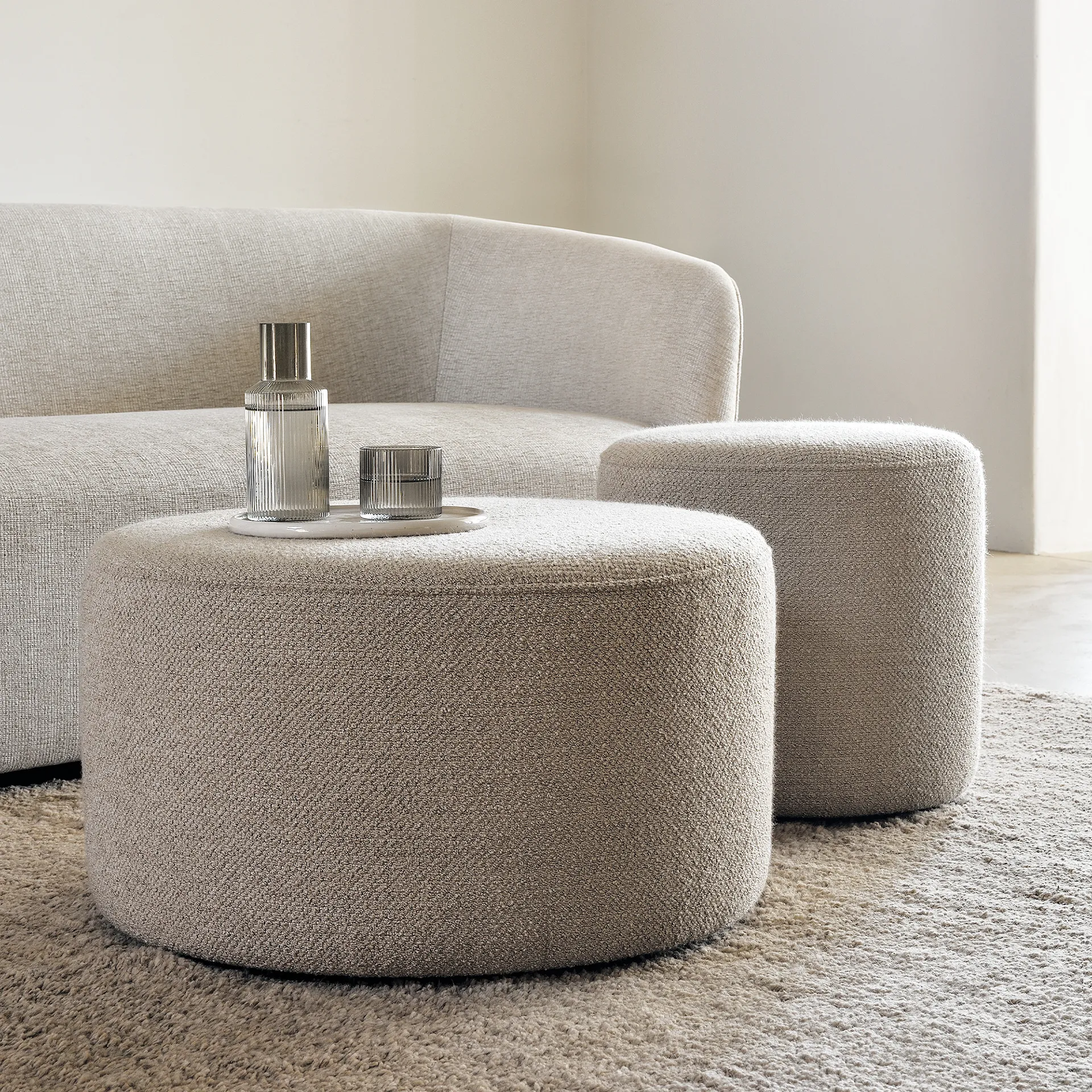 Barrow Pouf Ø 40 cm - Ethnicraft - NO GA